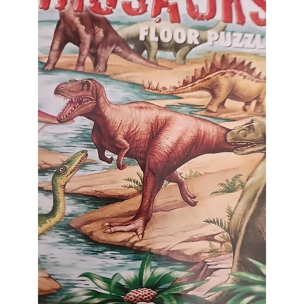 Melissa & Doug Extra Large Floor Puzzle 48 Jumbo Size Pieces Dinosaurs 2'x3'